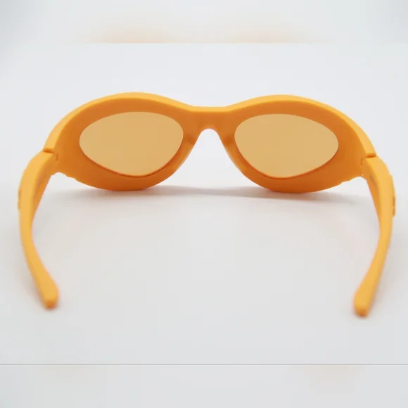 NEW BV1162S 004 BOTTEGA VENETA ORANGE UNISEX  SUNGLASSES - Picture 8 of 13